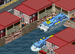 Screenshot: Faehren im Hafen